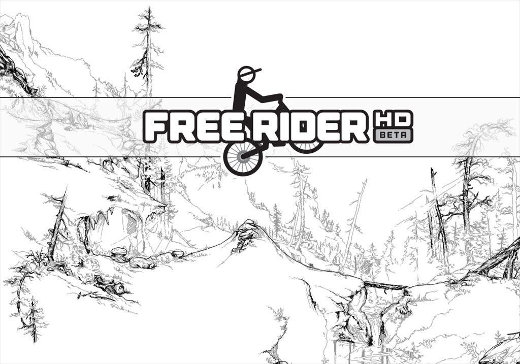 Free Rider HD 自転車版のTrialsはシンプルなゲーム