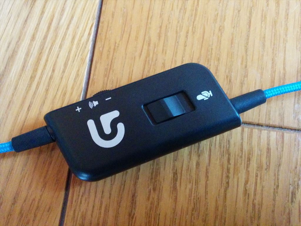 logicool Gaming headset G430 ボリュームスイッチ