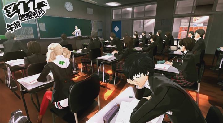 Persona5　学校での授業シーン