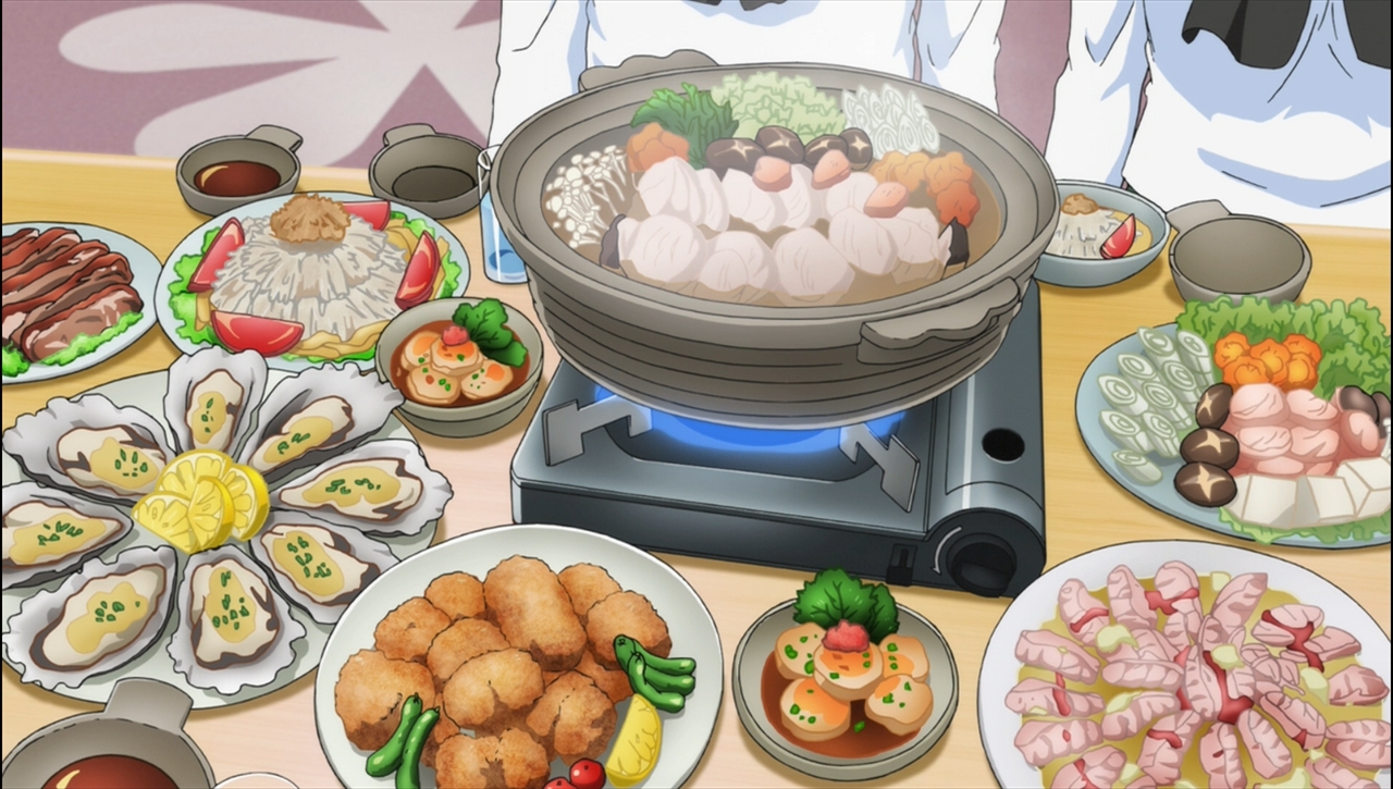 ガルパン劇場版BD　特典OVAよりうまそうな食事